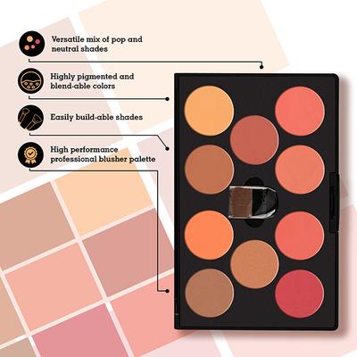 Miss Claire Professional Blusher Palette - 2 45 Gm - Blushes