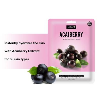 Jaquline USA AcaiBerry Sheet Mask 25 gm - Sheet Masks