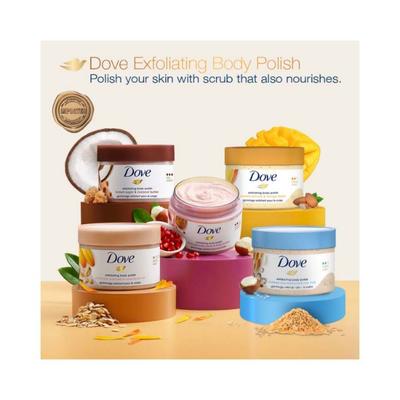 Buy Dove Exfoliating Body Polish Scrub Brown Sugar & Coconut Butter for ...