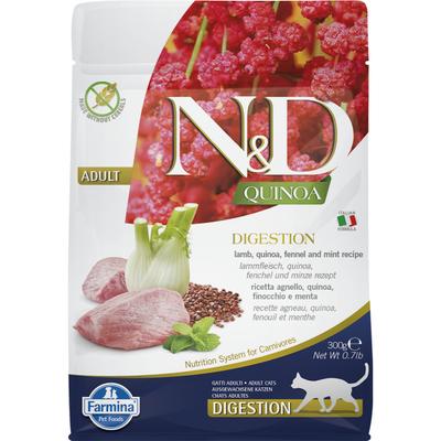 Farmina N&D Quinoa Digestion Cat Food - Lamb, Quinoa, Fennel & Mint (Adult) 300 g - Petfood