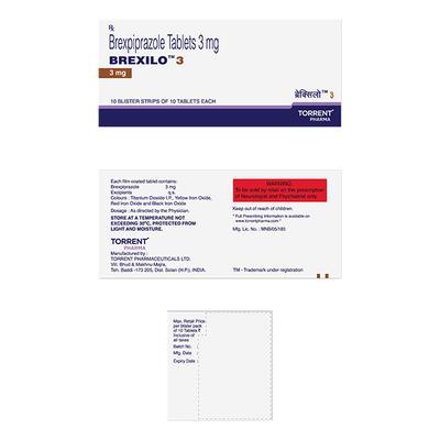 BREXILO 3 Tablet 10's - Schizophrenia-Aps