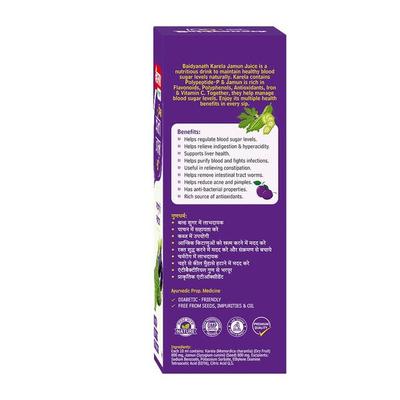 Baidyanath Premium Karela Jamun Juice 1000 ml - Diabetes Care (Ayush)