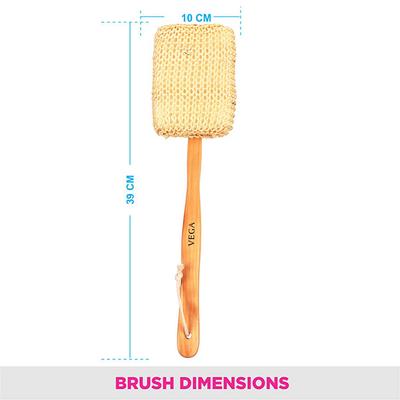 Vega Sisal Sponge Bath Brush (NBA - 1/4) 188 gm - Loofahs & Sponges
