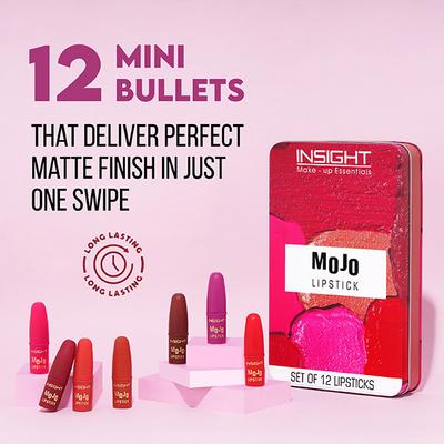 Insight Cosmetics Mojo Lipstick Set 36gm 12's - Lipsticks