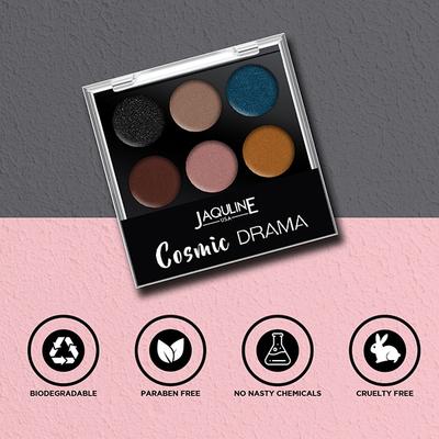 Jaquline USA Cosmic Drama Smokey Eyeshadow Palette 10.5 gm - Eyeshadow, Bases & Primers