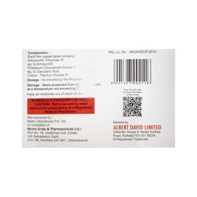 MOXABERT CV 625 Tablet 10's - Bacterial Infections-Pen