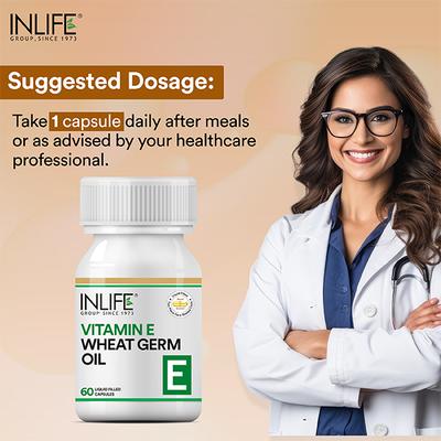 INLIFE Vitamin E Oil With Wheat Germ Oil Capsules 60's - Multi-Vitamins
