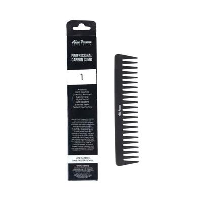Alan Truman CB-01 Wet & Dry Detangling Carbon Comb 1's - Hair Combs