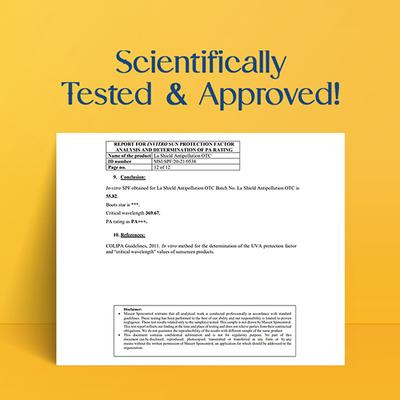 La Shield Pollution Protect Mineral Sunscreen Gel - SPF 50 PA +++ UVA - UVB 50gm - Face Sunscreen