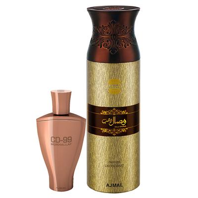 Ajmal CD 99 Mukhallat Concentrated Perfume Oil Floral Oriental And Wisal Dhahab Deodorant Fruity Floral Fragrance 214 ml - Perfumes (Edt/Edp)