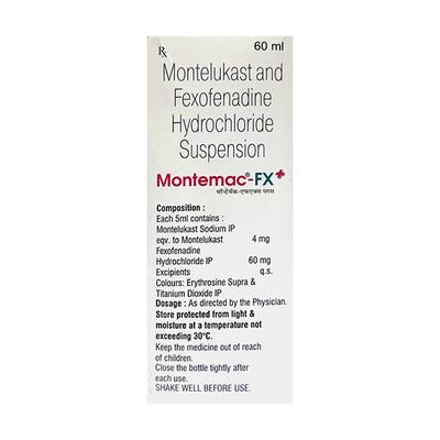 Montemac FX 4/60mg Suspension 60ml - Allergies-Ant