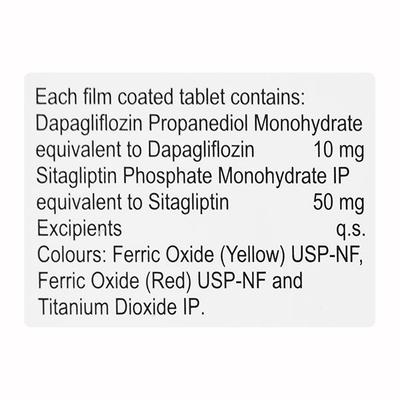 DAPEFY S 10/50 Tablet 15's - Diabetes-Ant