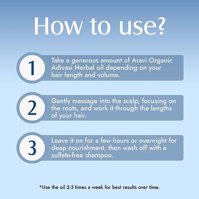 Aravi Organic Adivasi Herbal Hair Growth Carrier Hair Oil 200 ml - Hair Oils