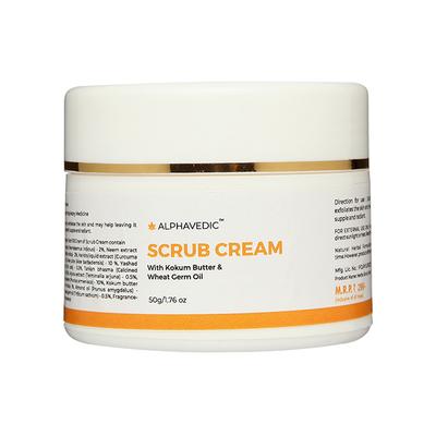Alphavedic Scrub Cream 50 gm - Face Wash & Cleansers