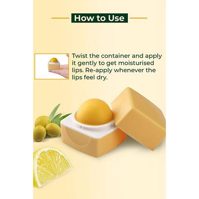 Organic Harvest Lip Balm with SPF(Lemon) 10 gm - Lip Balms