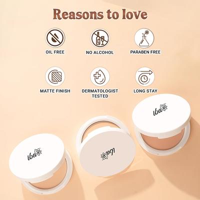 Iba Perfect Look Long-Wear Mattifying Compact SPF 15 00 Snow White 9gm - Compact Powder