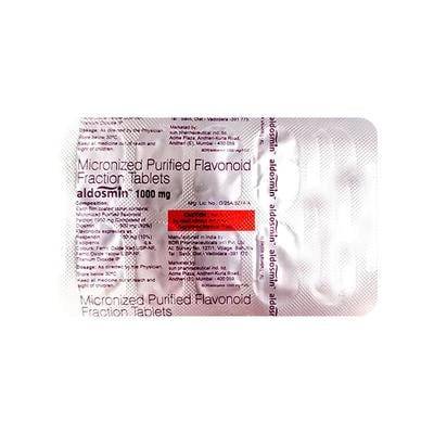 ALDOSMIN 1000mg Tablet 10's - Varicose Veins-Phl