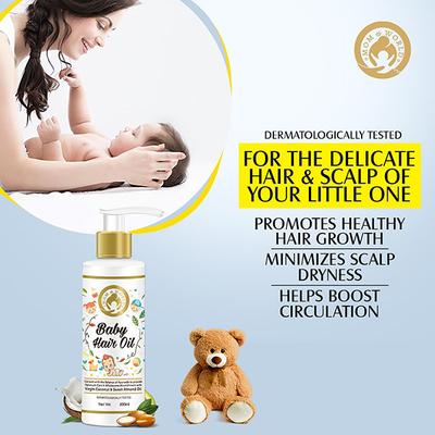 Mom & World Baby Hair Oil 200 ml - Creams, Lotions & Oils