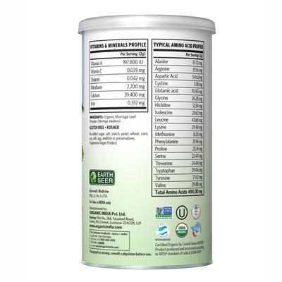 Organic India Moringa Leaf Powder 100 gm - Herbal Dietary Supplement