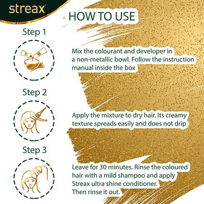 Streax Hair Colour - Natural Brown (25gm+20ml) 1's - Crème