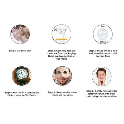 The Man Company Vitamin C Sheet Mask - Aloe Vera Lemon 25 ml - Sheet Masks