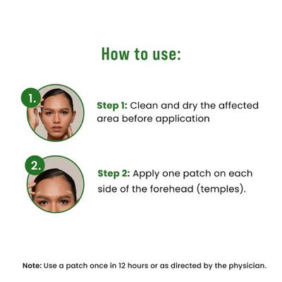 Sirona Herbal Pain Relief Patches for Headaches and Migraine (Pack of 16) 1's - Others