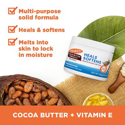 Palmer's Cocoa Butter With Vitamin E Heals Softens Daily Skin Therapy Solid Formula Cream Jar 100gm - Face Moisturizers