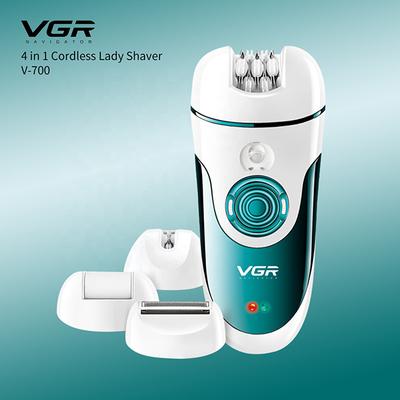 VGR 4in1 Epilator and Shaver for Face Legs Underarms Bikini with Callus Remover for Wet and Dry use 1s 1's - Hair Removal Accessories