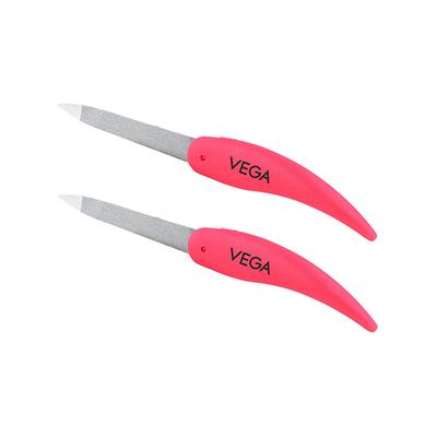 Vega Foldable Nail File, Pink 2's - Nail Care