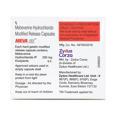 MEVA SR 200mg Capsule 15's - Muscle Spasm-Ant