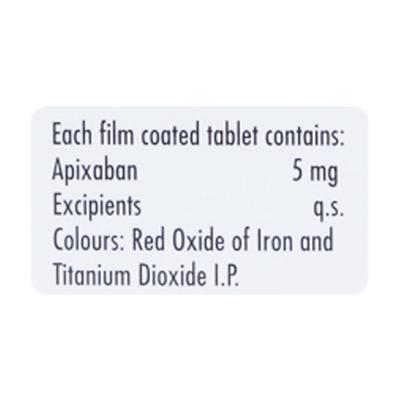 XAPILIS 5 Tablet 14's - Blood Clot-Ant