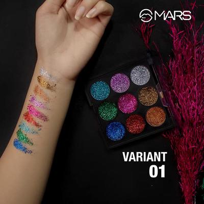 MARS Bling It On Glitter Palette - 01 7.65 gm - Eye Shadow Palettes