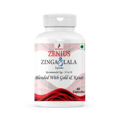 Zenius Zinga Lala Capsule with Gold & Kesar (Recommended Age 35 - 50) 30's - Other Supplements