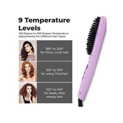 Winston Hair Straightening Brush With Temperature Ionic 1's - Straighteners