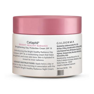 CETAPHIL BRIGHT HEALTHY RADIANCE SPF 15 BRIGHTENING DAY PROTECTION Cream 50gm - Body Sunscreen