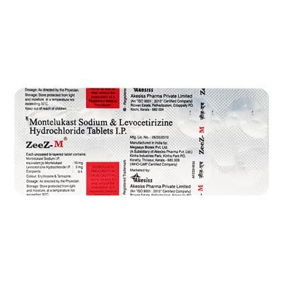 Zeez M Tablet 10'S - Allergies-Ant