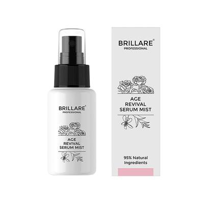 Brillare Professional Age Revival Natural Face Toner with Hyaluronic Acid, Rose and Sandalwood 50 ml - Toners