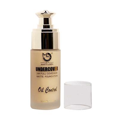 Matt Look Undercover 24H Full Coverage Matte Foundation, Oil Control Rich Tan 30ml - Foundation