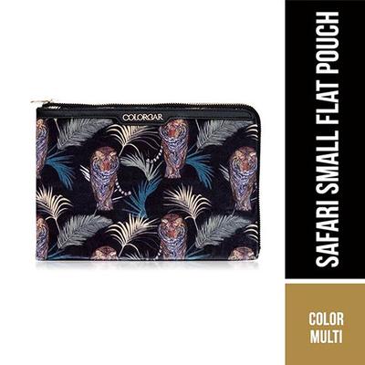 Colorbar Safari Small Flat Pouch - Multi 1's - Makeup Bags & Cases