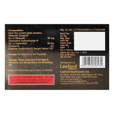 LONG DRIVE GOLD Tablet 4's - Impotence/Erectile Dysfunction (Ed)