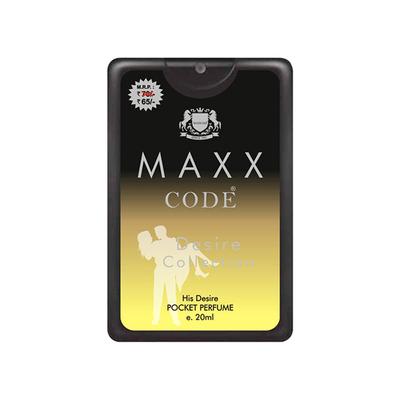 Maxxcode Desire Collection Pocket Perfume Spray - His Desire 20 ml - Men Perfumes (Edt/Edp)