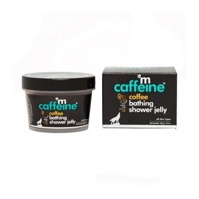mCaffeine Coffee Shower Jelly Soap Free Bathing Bar with Hyaluronic Acid 100 gm - Soaps