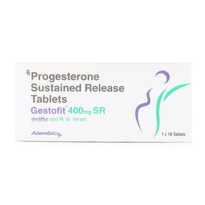 Gestofit SR 400mg Tablet 10'S - Hormonal Therapy-Oes