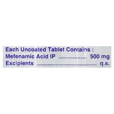 Meftal 500mg Tablet 10'S - Pain relief-Nsa