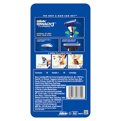 Gillette Mach 3 Turbo Comfort with Cartridges 1's - Razors & Cartridges