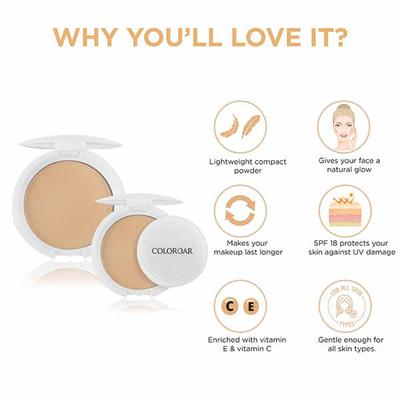 Colorbar Radiant White Uv Fairness Press Powder Cpuv002 9 Gm - Compact Powder