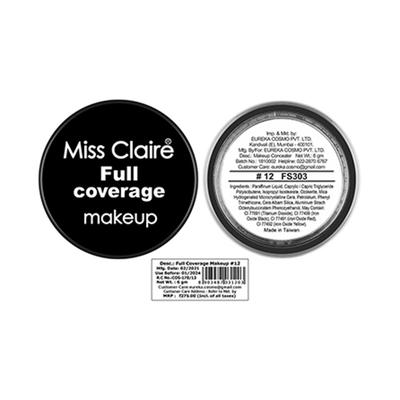 Miss Claire Full Coverage Makeup + Concealer - 12 6 Gm - Concealer