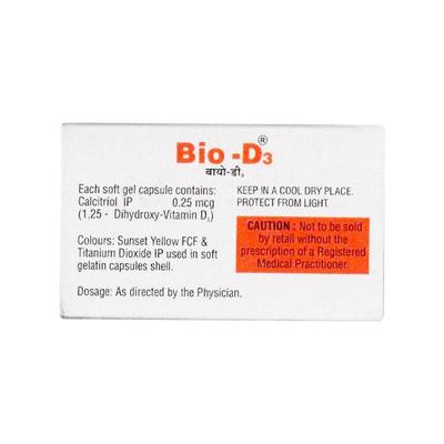 BIO D3 Capsule 10'S - Osteoporosis-Age