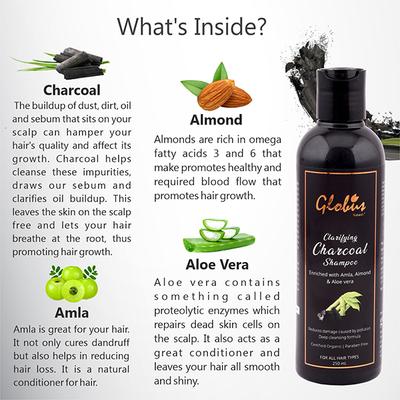 Globus Naturals Clarifying Charcoal Shampoo 250 ml - Shampoos