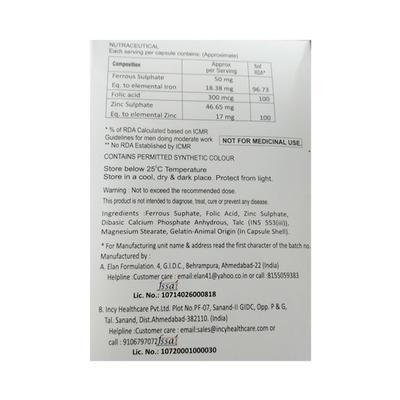 HEMGLOB ZSR Capsule 15's - Iron Supplement/Anaemia-Vma